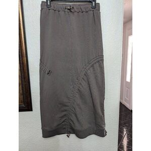 Lesugiatelier adjustable gray midi skirt